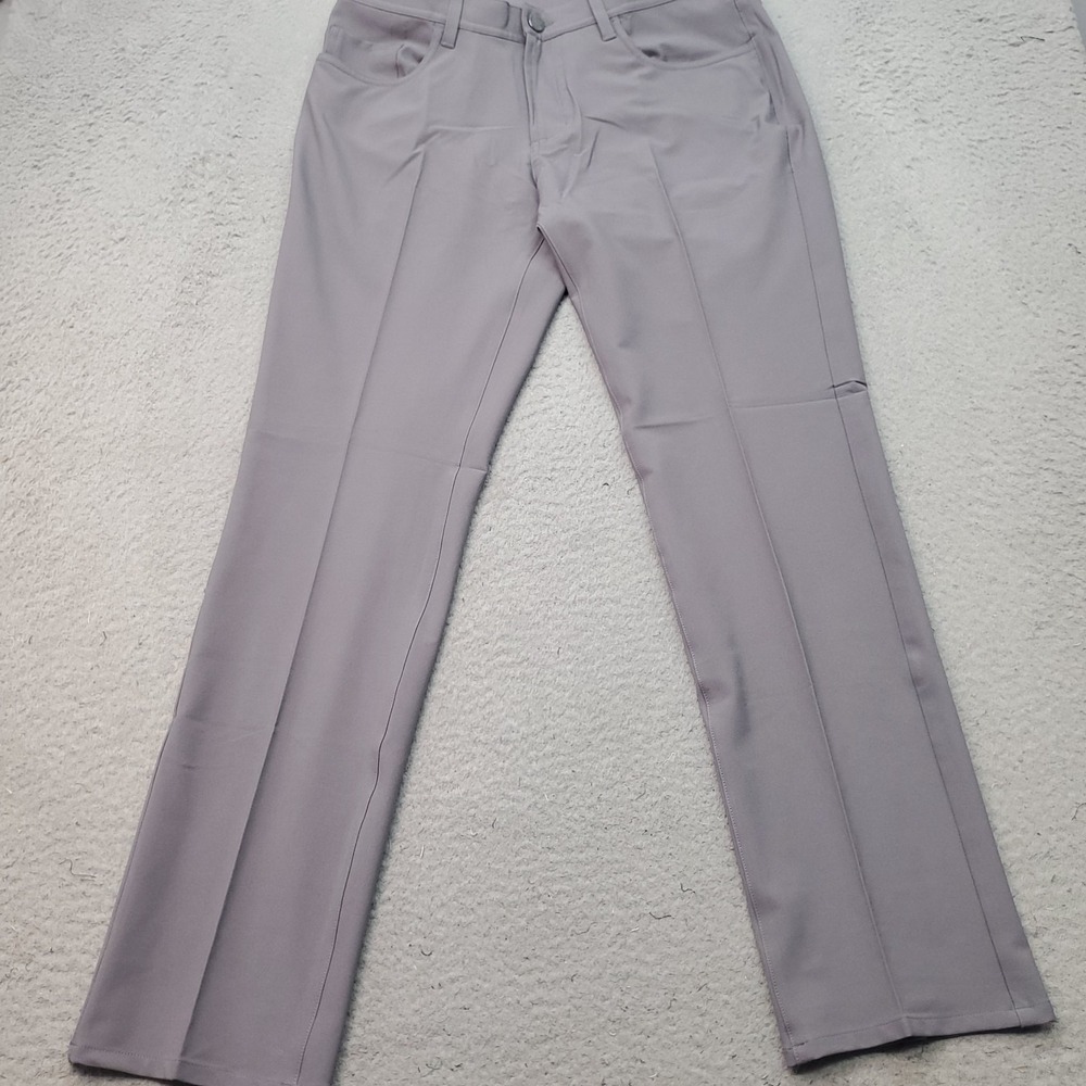 Dunning Golf Chino Pants Mens 32/30 Gray Performance Stretch Quick Dry D7S21P068